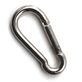 Flomore M12 Spring Snap Hook 304 Stainless Steel Climbing Carabiner Clip Heavy Duty Link Hook Keychain Pack Of 1