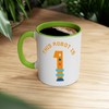 Tasse in Premium-Qualität, Grün – This Robot is 1 Celebration
