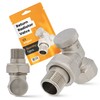 Radiator Return Fitting 1/2 Inch Angled Lock Shield Shut-off Valve