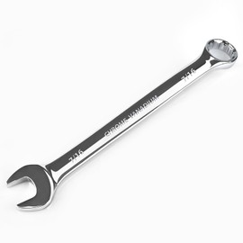 7/16 Wrench, Industrial Grade Spanner, Combination Wrenches Metric with 12-Point Box End, 15-Degree Offset, 7/16 Wrenches Chrome Vanadium Steel Mirror Polished