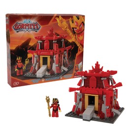 GORMITI - Fire Construction Set with Mini Figure, The Fiamma Fortress, 280 Pieces, for Ages 4 and up, Giochi Preziosi