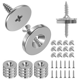 Tzdxfgl 12Pcs Cabinet Magnetic Catch, Magnetic Door Catch, Concealed Strong Magnets Cabinet Door Magnet Latch, Magnetic Closure Closet Door Closing for Furniture Drawer