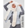 LATTEMARMALATTE Cute Cat Ears Winter Hat, 3 in 1 Plush