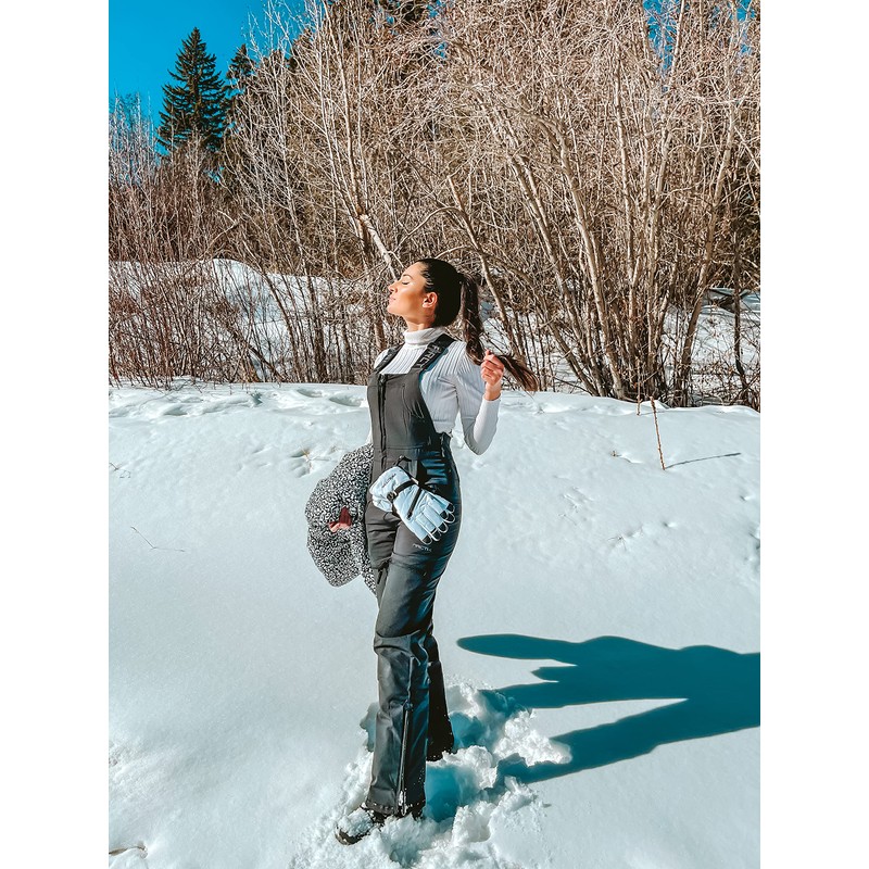 Arctix Arctix Women's Essential Insulated Bib Overalls, Black, Small Short