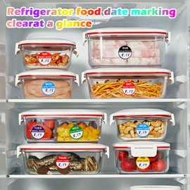 20 Sheets Days of The Week Stickers, 980Pcs Food Date Stickers Date Labels for Food, Date Dots for Food Week Labels for Commercial Kitchens, Restaurants and Foodservice Providers 2.5cm/1inch