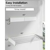 Wall Mounted Clothes Drying Rack 40 inches, Foldable Wall Mount