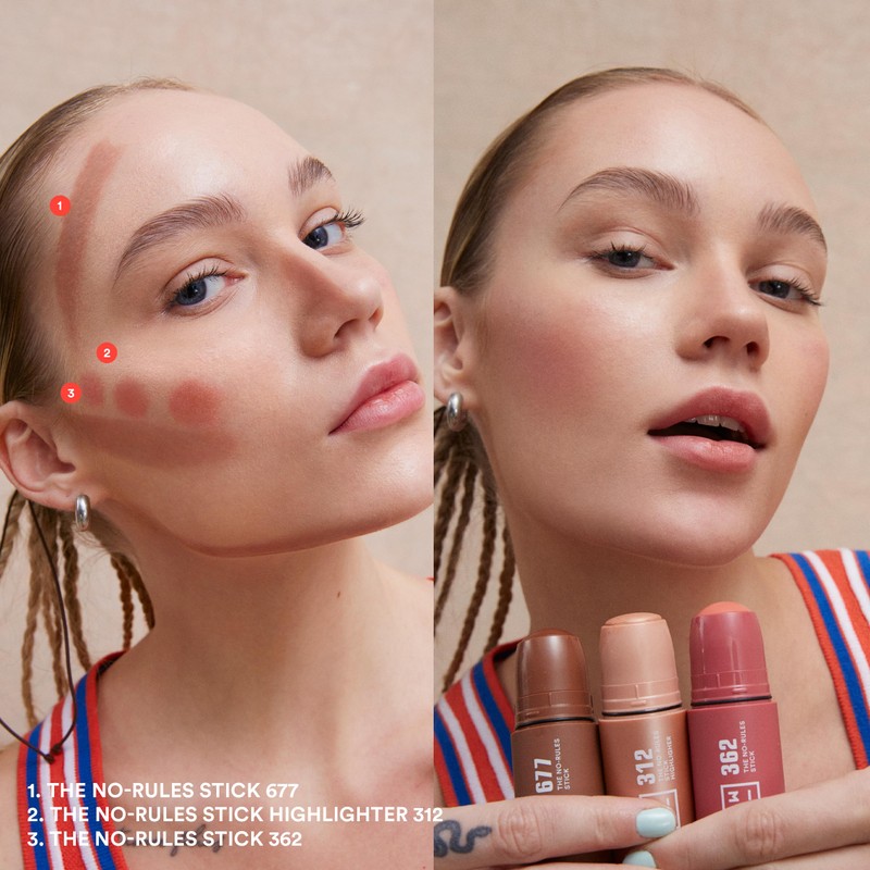 3INA MAKEUP - The No-Rules Stick Highlighter 312 - Highlighter