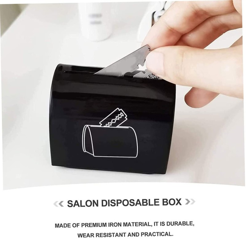 Shaver Disposal Case Safe Sharps Storage Bank Salon Razor Slice