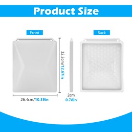 Xiaokeis Starlink Mini Protective Cover, Starlink Mini Case with 2pcs Mountaineering Buckle, Liquid Silicone Protective Case for Starlinks Min-i Dish Accessories Protectives Shell(Color:White)