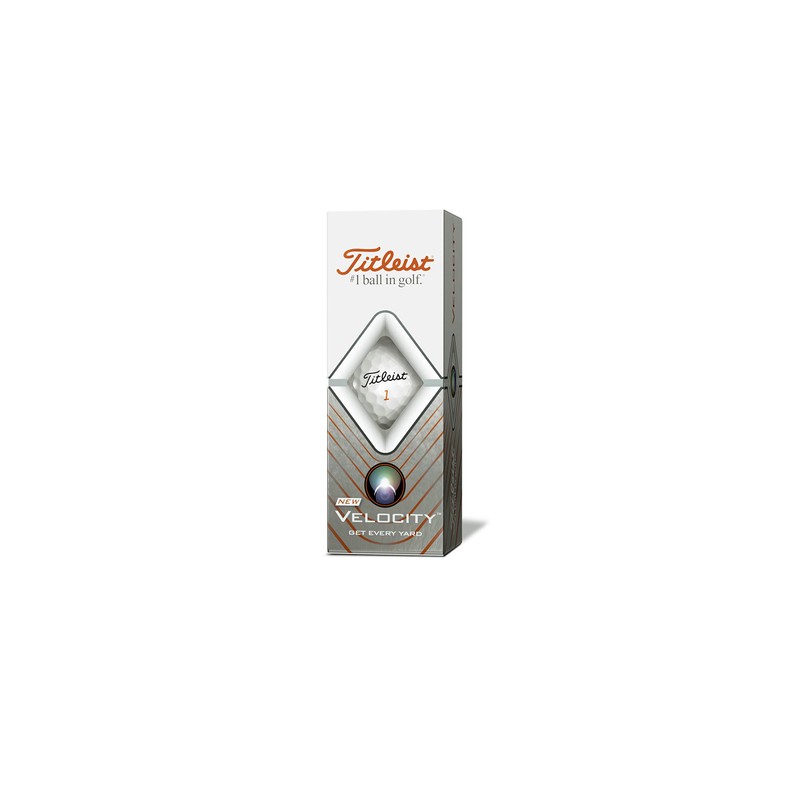 TITLEIST VELOCITY Unisex T8025S-J Golf Ball, White
