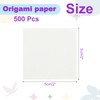 DMiotech 500 Sheets 5x5 cm Origami Paper, Cream White Square