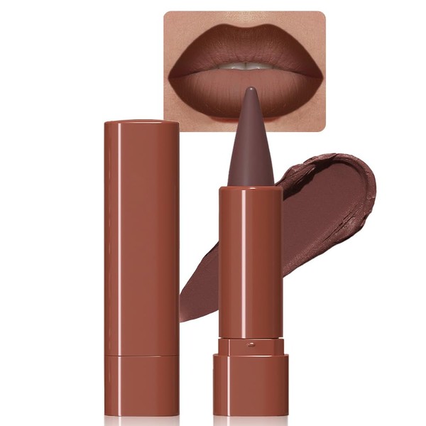 BINGBRUSH 2-in-1 Gradient Lip Liner & Lipstick Combo,Matte Longwear Waterproof