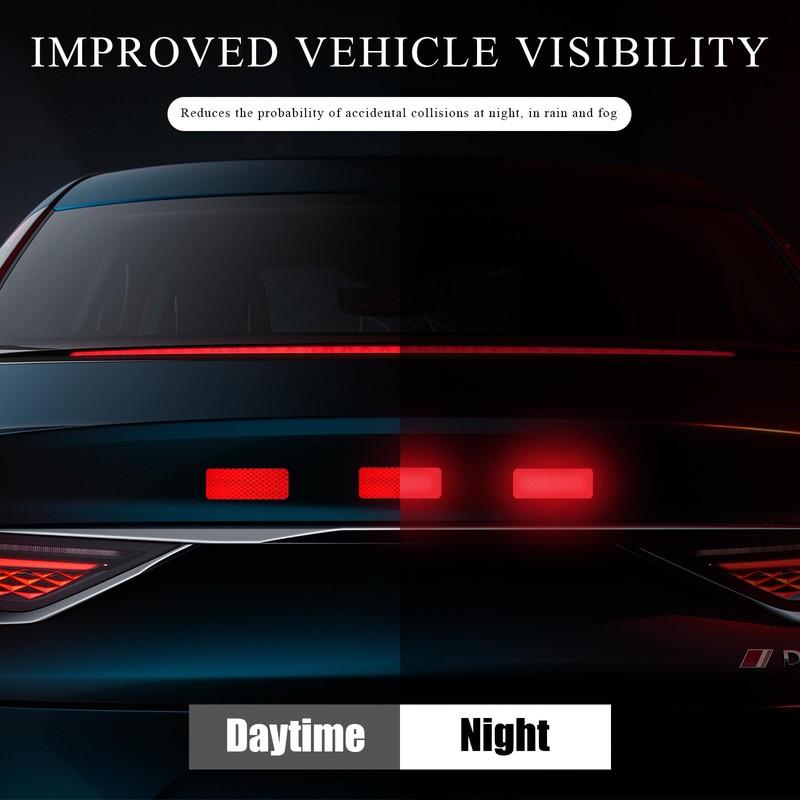DXNQ 24 PCS Warning Reflective Stickers, Waterproof Night Visibility Safety