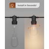 Sunco String Light Bulb Replacement, S14 LED Bulbs for Outdoor