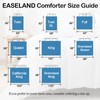 EASELAND King Size Down Alternative Comforter - Quilted Duvet Insert