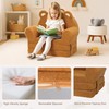 MONKISS Toddler Chairs Comfy, 2-in-1 Fold Out Kids Sofa Bed,