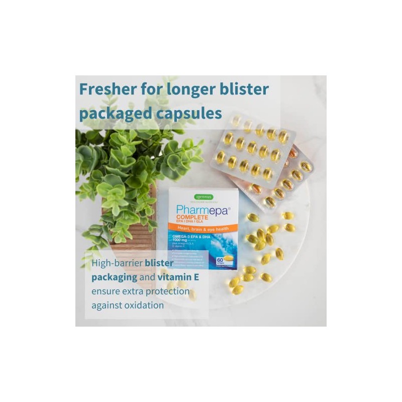 Pharmepa Complete EPA DHA rTG Omega 3 1000mg, High Potency