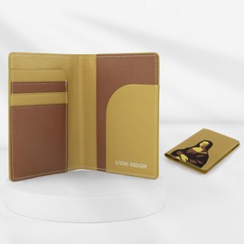 Lychii Passport Holder, Minimalist Aesthetic Design Passport Covers, Ultra Slim PU Leather Passport Travel Wallet Document Organizer for Women/Men