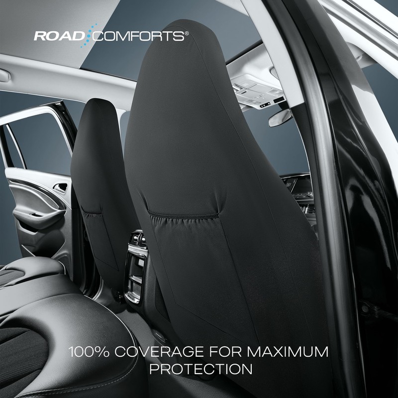 Road Comforts Baja Blanket Seat Covers Gray Diamond High Back