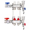 GCCSJ 2 Loops PEX Manifold Radiant Floor Heating Set Stainless