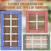 6 Pack Hidden Strap Tablecloth Clips for Outdoor Elasticity Picnic