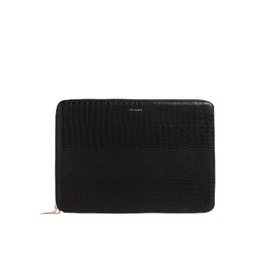 Ted Baker Womens Stila Croc 15 Inch Laptop Pouch Black One Size