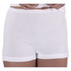 HERMKO 1650 3-Pack Ladies' Full-Brief Knickers in 100% bio-Cotton, Colour:White,