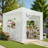 Greesum 8x6 FT Portable Pop-up Greenhouse with Center Lock, PE