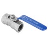 Ball Valve, 1pc Stainless Steel SS304 Reduced Port Pipe Ball