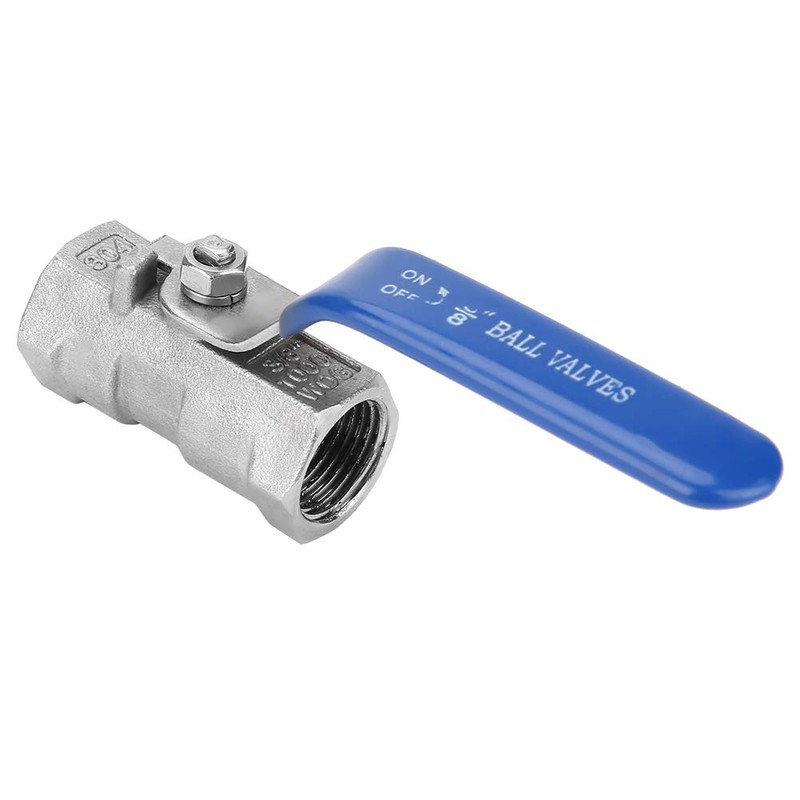 Ball Valve, 1pc Stainless Steel SS304 Reduced Port Pipe Ball