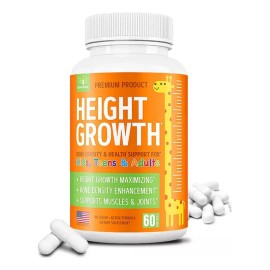Height Growth Suplemento Para El Crecimiento 60 Capsulas Sin Sabor
