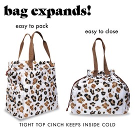 Lunch Bag for Women Insulated Womens Drawstring for Work Stain-Resistant Large Lunch Box for Women with Containers, Cinch Closure Cromwell Bag Black Man Reusable Lunch Bags Office