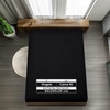Utopia Bedding - 2er Set Spannbettlaken 90x200cm - Schwarz -