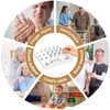 DICYWUDI Wooden Pegboard for Finger Dexterity, Finger Strength Trainer for