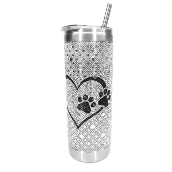 JACQUELINE KENT Diamonds in the Ruff Tumbler with Straw 7