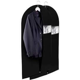 Fabric Garment Bag - Protect your Clothing while Traveling and Dust Free while Hanging in your Closet. These Garment Bags are ideal for Coats, Suits, Dresses or Gowns - Set of 2 (24 X 42 Inches)