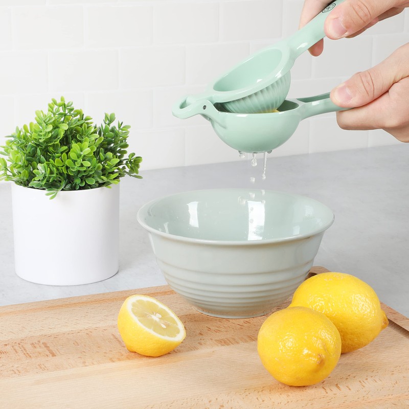 Martha Stewart Erwin Cast Aluminum Citrus Squeezer/Juicer - Martha Blue