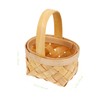 Happyyami 4pcs Flower Baskets Mini Woven Baskets with Handles Rustic