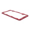 Creathome 3D Curly Wave Pattern Shining Red License Plate Frame