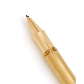 Kaweco Brass Sport Gel/Ballpoint Pen Including 0.7 mm Rollerball Pen Refill for Left Handed and Right-Handed in Classic Design with Ceramic Ball I Gel Rollerball 13.5 cm