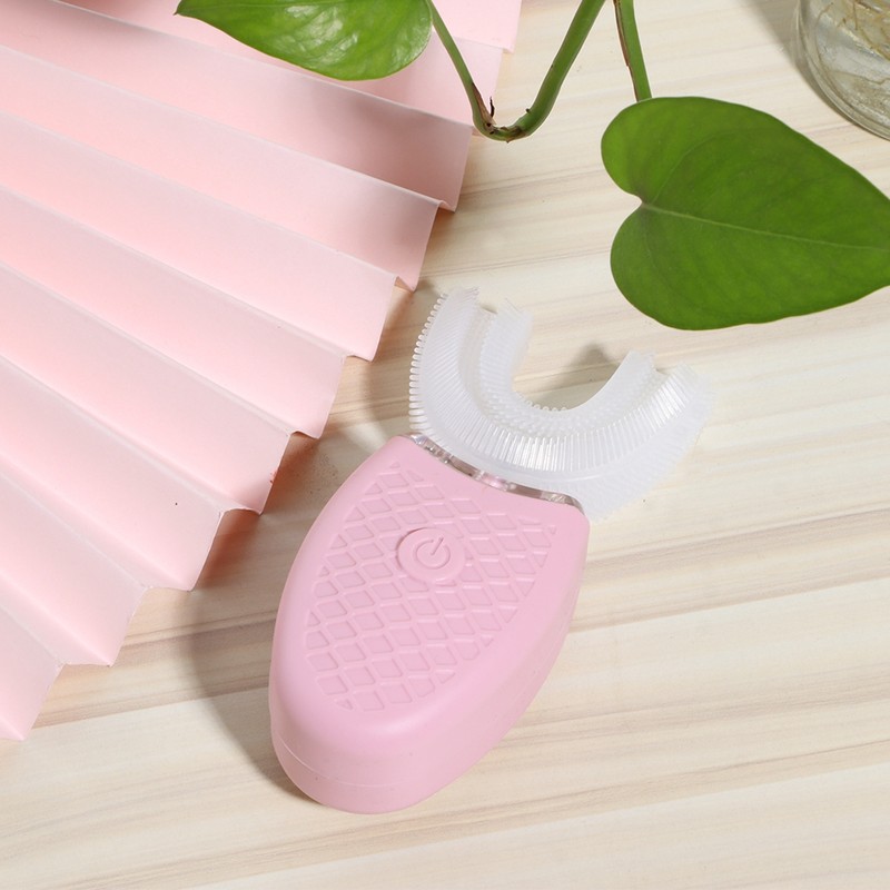 Household Ultrasonic Rechargeable Silicone U shaped Electric Toothbrush Teeth Whitening
