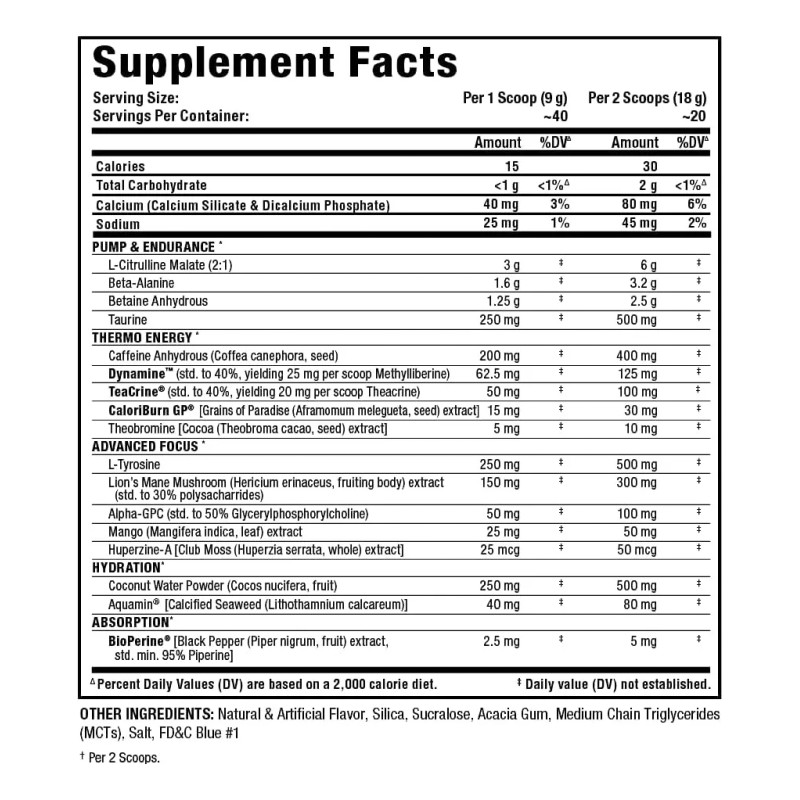 Allmax Impact Igniter Xtreme Pre Entreno -- Extremo -- 40