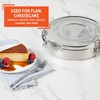 IMUSA 1.5Qt Stainless Steel Flan Mold with Lid, Round Baking