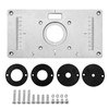 Router Table Insert Plate Aluminum Alloy Light Sturdy Precise Scale