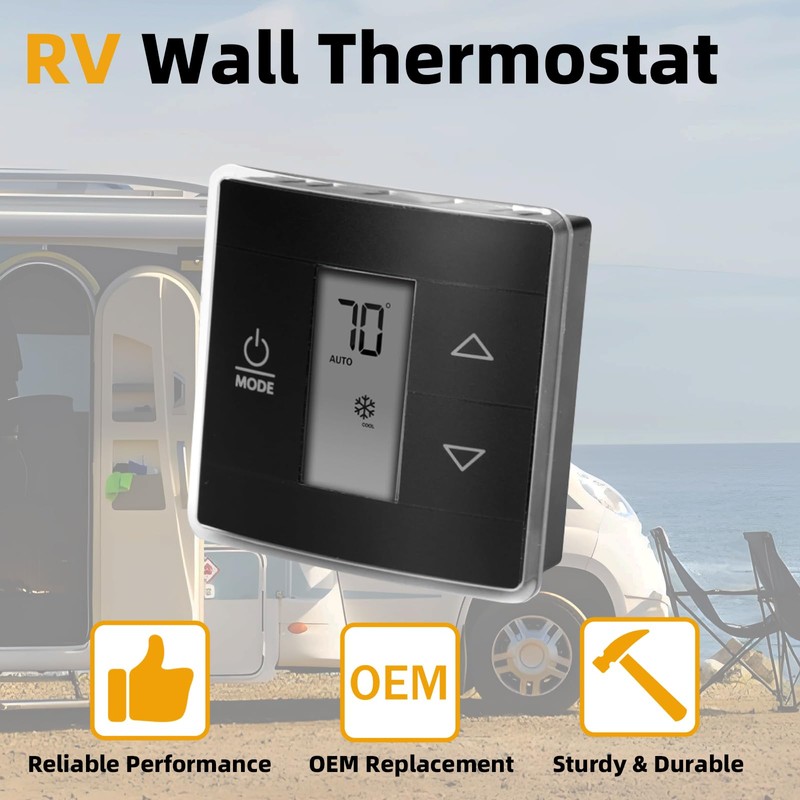 MILIPARTS RV Wall Thermostat Updated Version 3316250.712 Single Zone RV