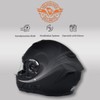 Milwaukee Helmets Breeze Flat Black Advanced Motorcycle Modular Helmet w/Drop