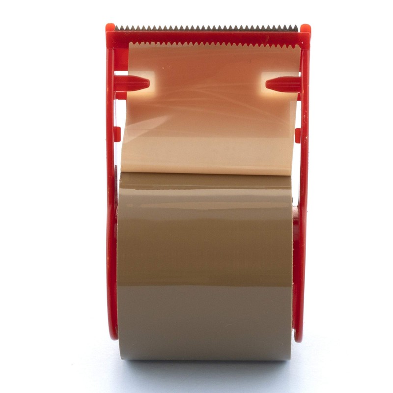 BAZIC 1.88" X 800" Tan Packing Tape w/Dispenser