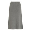 Vila Female Midi Skirt Knitted, Medium Grey Melange