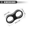 Motoforti Universal AN12 24mm Hose Separator Clamp,Aluminum Alloy, Black, 4pcs