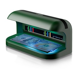 Aneken AL17 Counterfeit Bill Detector with Dual LED UV Light, Advanced Counterfeit Money Detector with Auto Sleep, Money Checker Machine for Credit Card & ID & All Currencies in The World, Green